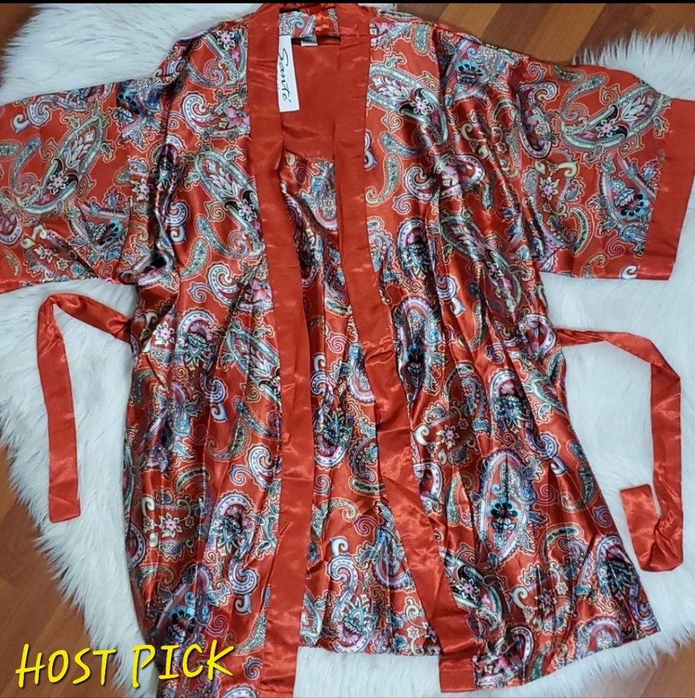 Paisley satin teddy set - Picture 1 of 9